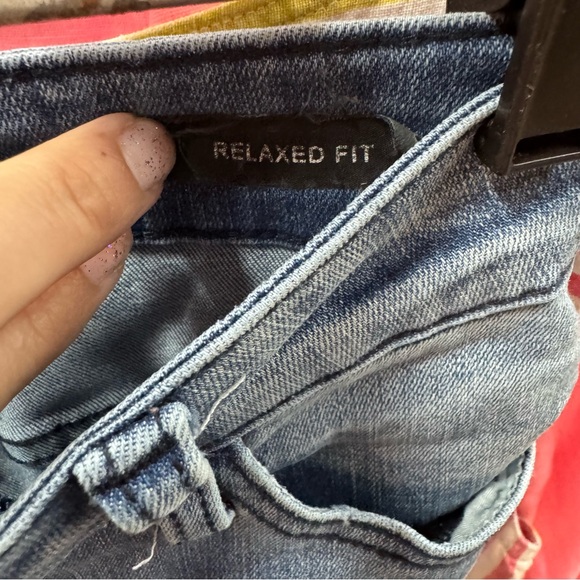 Judy blue relaxed fit blue jeans size 5/27 in good condition raw hems - Picture 5 of 6